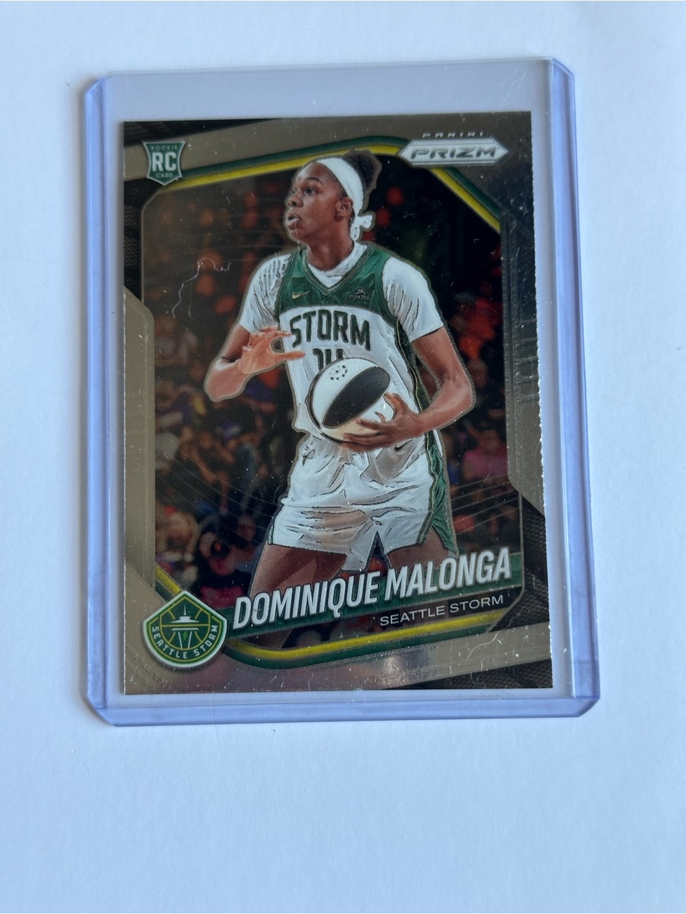 Panini Prizm Dominique Malonga Seattle Storm Basketball Card - Green White